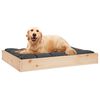 vidaXL Dog Bed Natural Wood Solid pine wood Medium Minimalistic