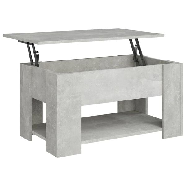 vidaXL Coffee Table Concrete Grey Engineered Wood Medium Coffee Table