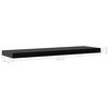 vidaXL Wall Mounted Shelf Set of 2 Black MDF Standard Wall mounting
