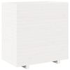 vidaXL Garden Planter White Solid pine wood Medium Planters