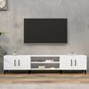 vidaXL TV Cabinet White Engineered wood Large TV Cabinet Rectangular