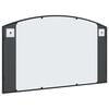 vidaXL Wall Mirror Black Glass, Powder-coated iron 39.4 x 23.6 in