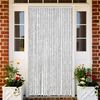 vidaXL Fly Curtain Grey 39.4x78.7" Chenille