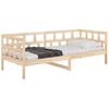 vidaXL Day Bed Natural wood Solid pine wood (untreated) Twin Convertible