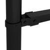 vidaXL Garden Fence with Spear Top Steel 491.3"x29.5" Black