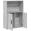 vidaXL Bookcase Grey Sonoma Engineered wood Medium Bookcase