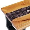 vidaXL Coffee Table Multicolor Teak wood, Mango wood, Polyresin