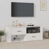 vidaXL TV Cabinet White Engineered Wood Standard Doors TV Cabinet