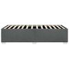 vidaXL Bed Frame Dark Gray Polyester Fabric, Plywood, Engineered Wood Twin