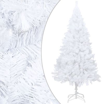 vidaXL Artificial Pre-lit Christmas Tree with Thick Branches White 47.2"