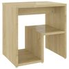 vidaXL Bed Cabinet Sonoma oak Engineered wood Bed Cabinet Rectangular