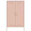 vidaXL Highboard Pink Steel Medium Highboard Rectangular Industrial