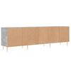 vidaXL TV Cabinet Concrete grey Engineered wood, Iron Large TV Cabinet
