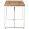 vidaXL Dining Table Natural wood finish, White