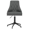 vidaXL Swivel Office Chair Dark Gray Velvet