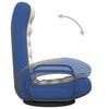 vidaXL Floor Chair Blue and cream Fabric (100% polyester), metal, foam