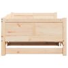 vidaXL Pull-out Day Bed Brown 80.12 x 72.44 x 22.24 in Solid Pine Wood