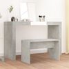 vidaXL Dressing Stool Concrete Grey Engineered wood Medium Simple