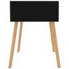 vidaXL Bedside Cabinet High gloss black Engineered wood 15.7 in square