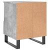 vidaXL Bedside Cabinet Concrete Grey Engineered Wood Small