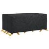 vidaXL Furniture Cover Plain Black 94.49 x 43.31 x 27.56 in 210D