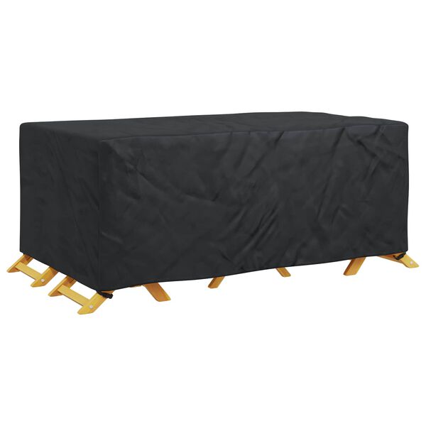 vidaXL Furniture Cover Plain Black 94.49 x 43.31 x 27.56 in 210D