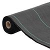vidaXL Weed Membrane Black with green stripes Polypropylene 4.9 x 32.8 ft