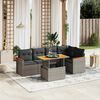 vidaXL Garden Sofa Set Grey