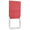 vidaXL Beach Chair Set of 2 Red Oxford fabric with PE coating, steel
