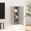 vidaXL Wall Cabinet Concrete grey Engineered wood 13.8x13.4x35.4 in