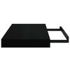 vidaXL Wall Shelf High gloss black Honeycomb MDF, metal Medium