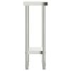 vidaXL Kitchen Work Table 21.7"x11.8"x33.5" Stainless Steel