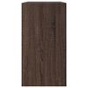 vidaXL Shoe Cabinet Brown Oak Engineered Wood Compact Shoe Cabinet