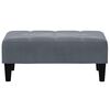 vidaXL 2-Seater Sofa Bed with Footstool Dark Gray Velvet
