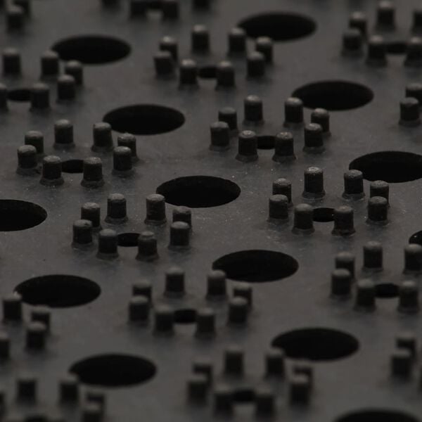 vidaXL Doormat Black 100% Rubber 39.4 x 59.1 in Non-slip Doormat