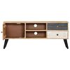vidaXL Tv Cabinet Natural Wood Solid Mango Wood Standard TV Cabinet