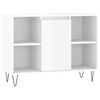 vidaXL Bathroom Cabinet High gloss white Engineered wood, iron Medium