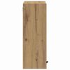 vidaXL Bathroom Cabinet with Door Artisan Oak 15.35 x 9.25 x 25.59 in