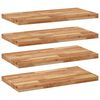 vidaXL Floating Shelves 4 pcs 31.5x15.7x1.6" Oil Finished Solid Wood Acacia