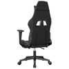 vidaXL Gaming Chair Black and Grey Faux leather, Metal, Plywood Large