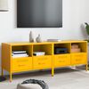 vidaXL TV Cabinet Set of 2 Mustard Yellow Cold-rolled Steel Medium