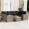 vidaXL Garden Sofa Set Gray