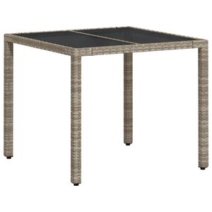 vidaXL Garden Table Set of 4 Light Grey
