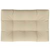 vidaXL Pallet Cushion Beige 47.2"x31.5"x4.7" Fabric