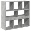 vidaXL Book Cabinet Concrete Grey Engineered Wood