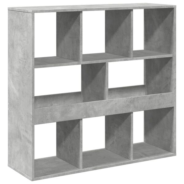 vidaXL Book Cabinet Concrete Grey Engineered Wood