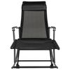 vidaXL Garden Chair Black Steel Standard Foldable Garden Chair