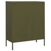 vidaXL Storage Cabinet Olive Green Steel Medium