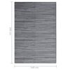 vidaXL Outdoor Rug Anthracite Polypropylene 55.1 x 78.7 in UV-resistant