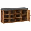 vidaXL Shoe Bench Old wood Engineered wood Standard Shoe Bench